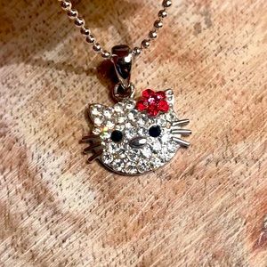 Hello Kitty Necklace & Earring Set